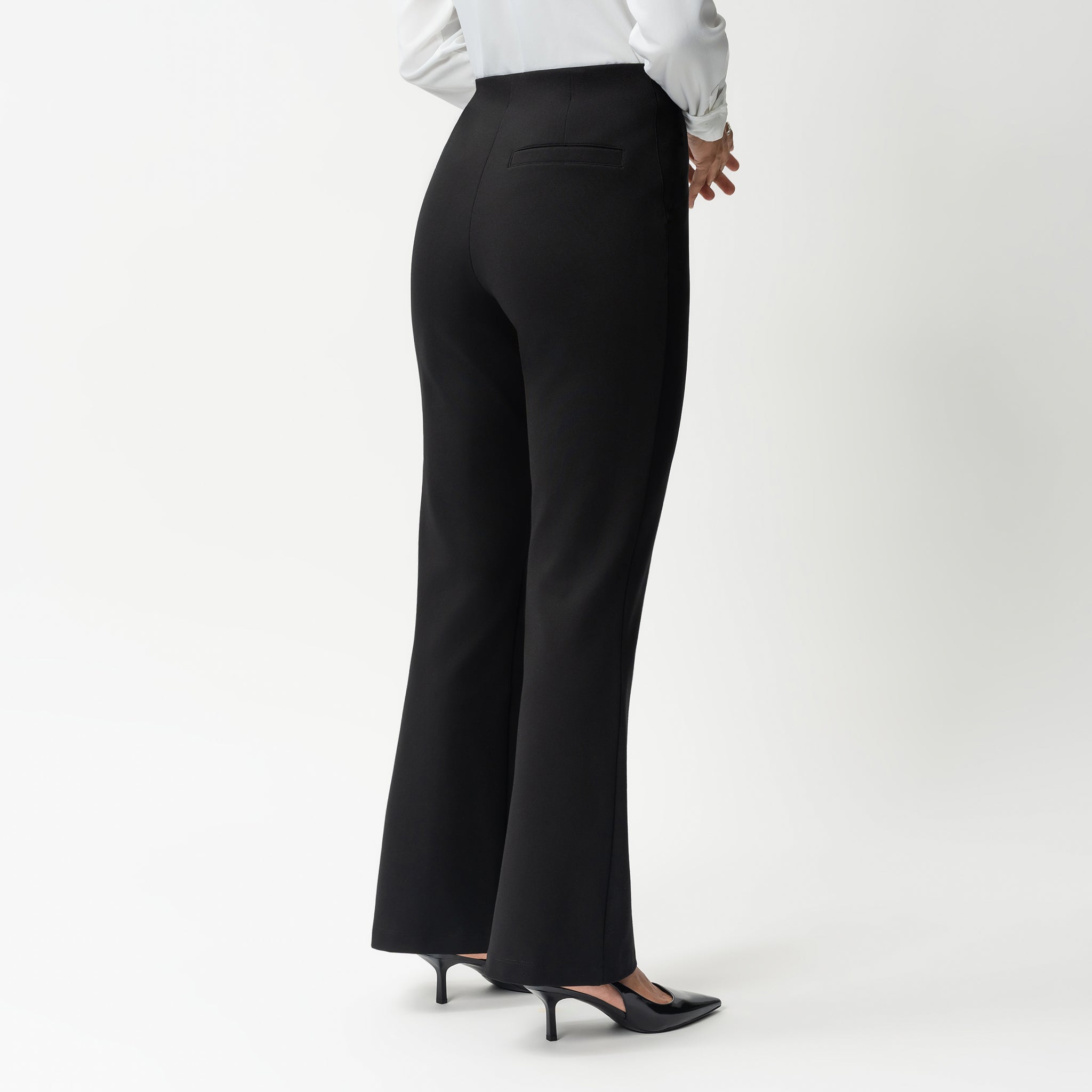 Tailored Ponte Bootcut Trouser - Ninepine