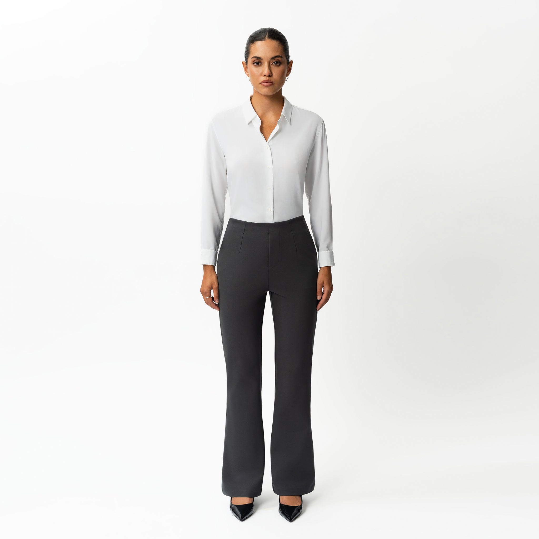 Tailored Ponte Bootcut Trouser - Ninepine