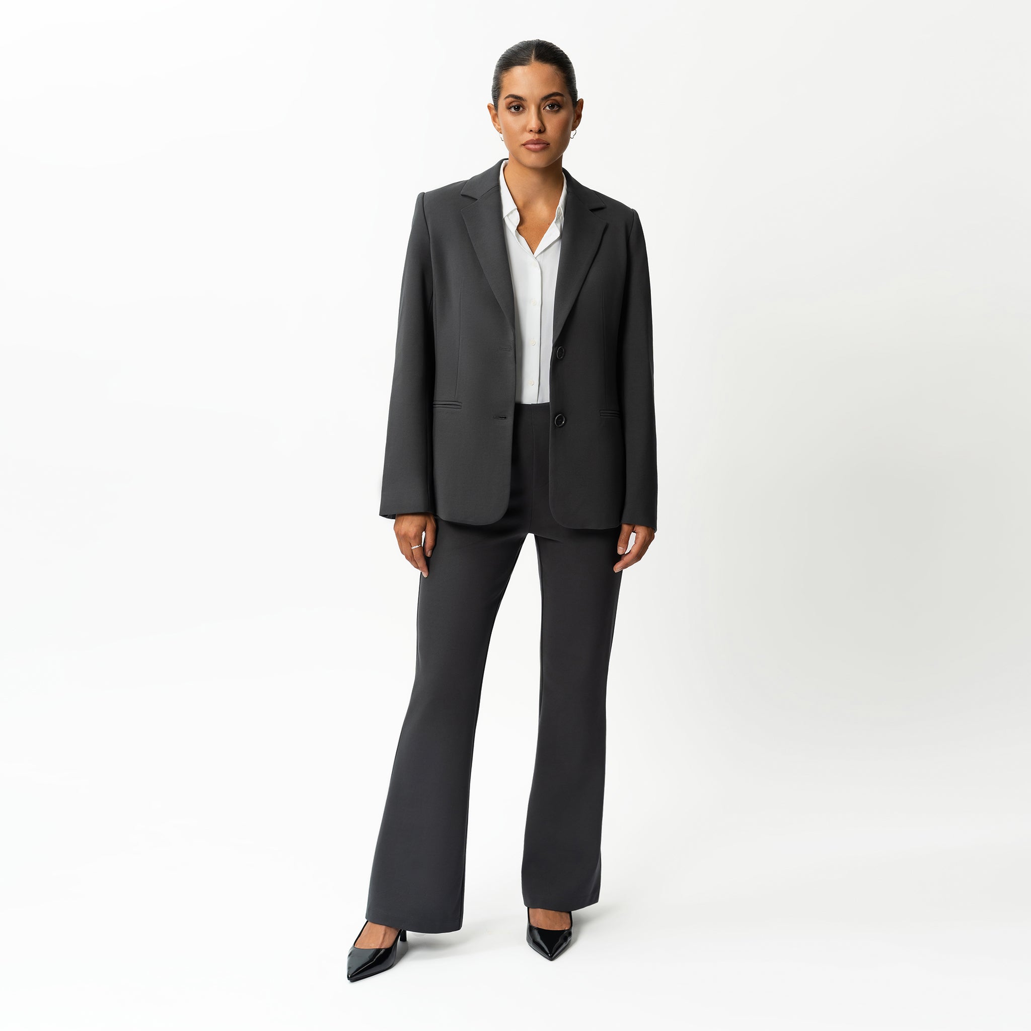 Tailored Ponte Bootcut Trouser - Ninepine