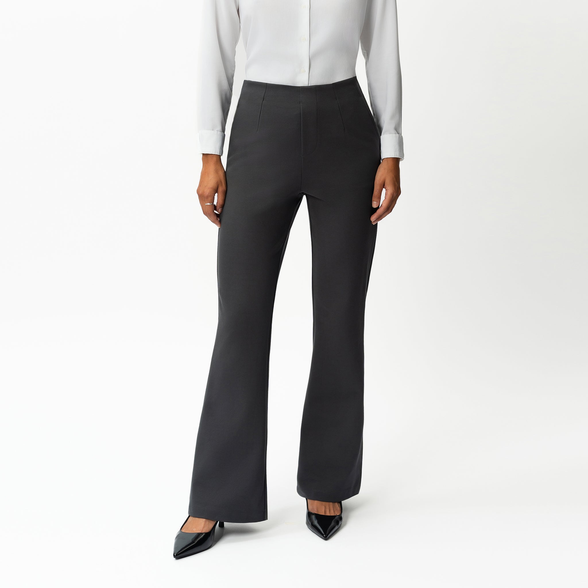 Tailored Ponte Bootcut Trouser - Ninepine