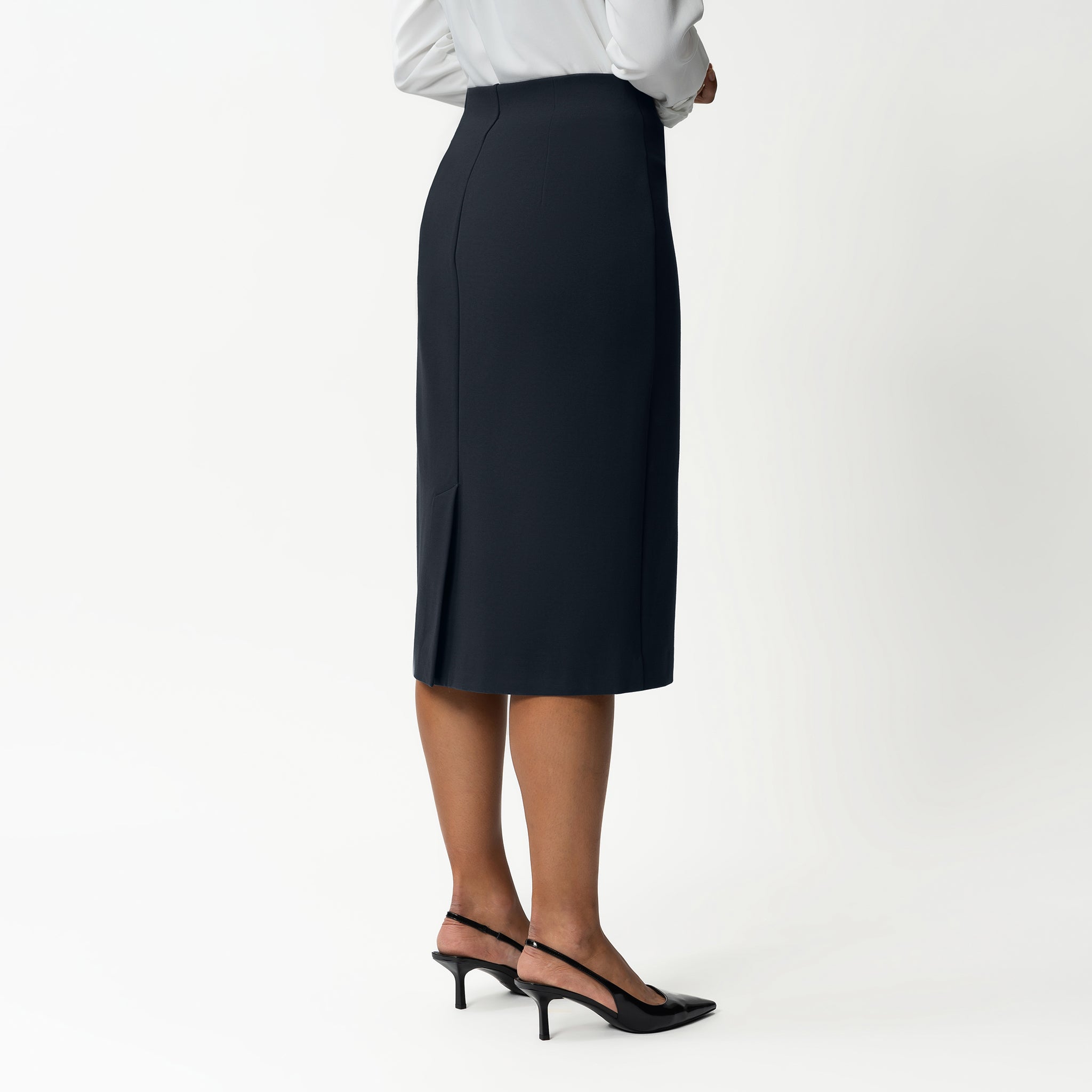 Tailored Ponte Midi Skirt - Ninepine