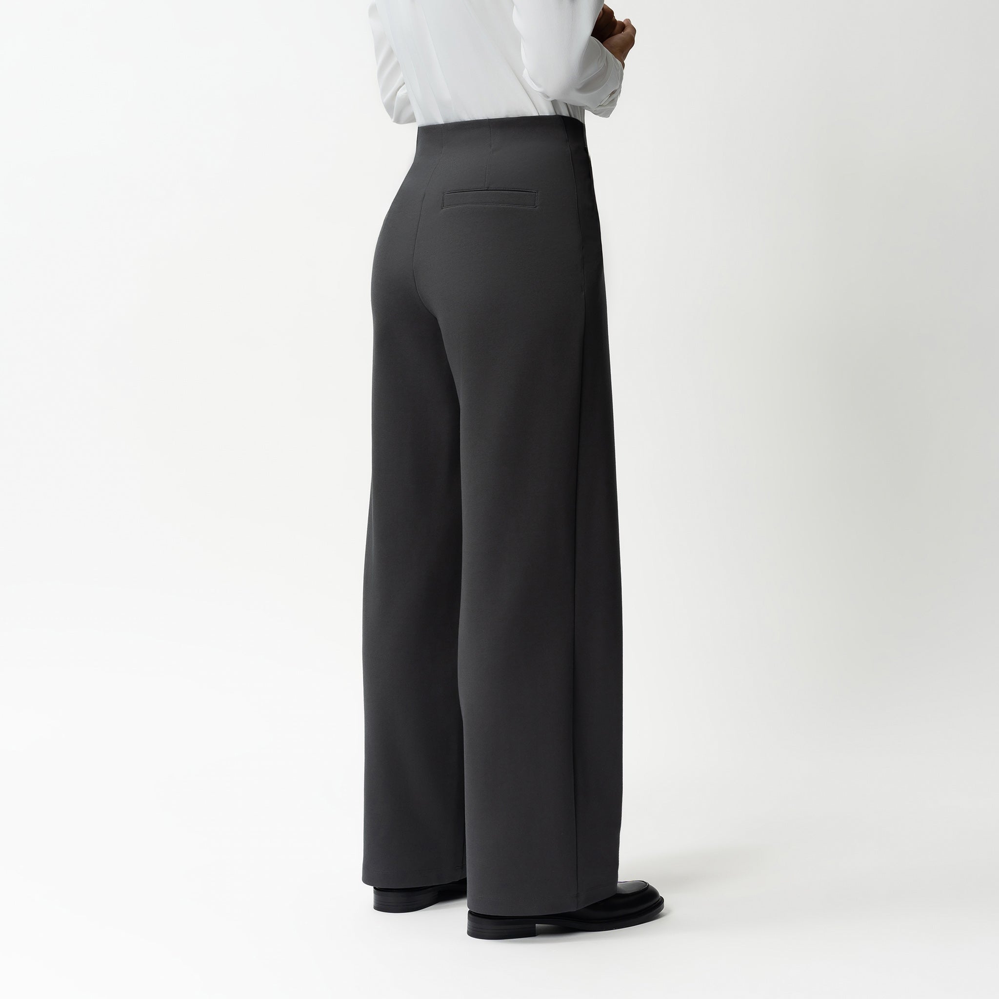 Tailored Ponte Relaxed Trouser - Ninepine