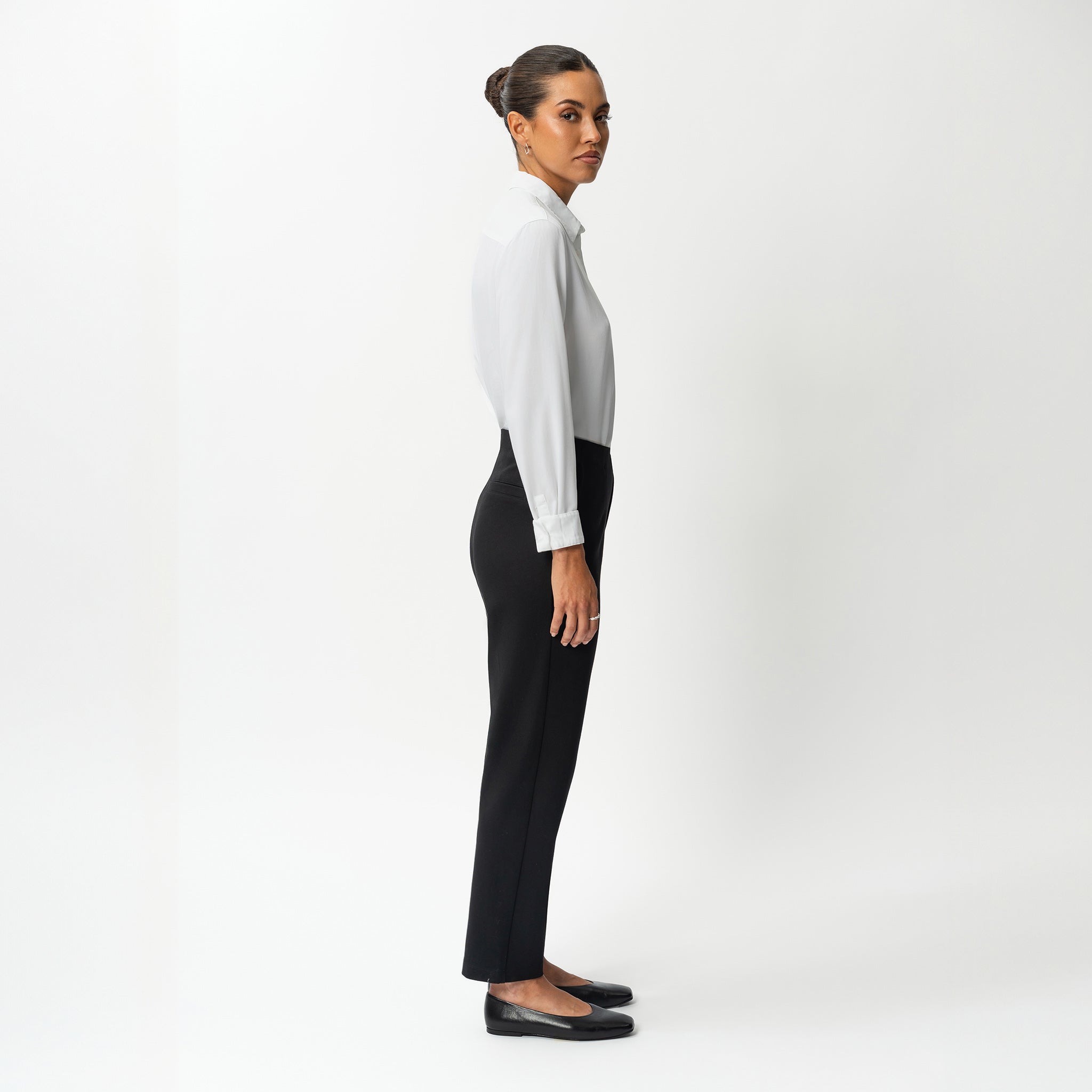 Tailored Ponte Straight Trouser - Ninepine
