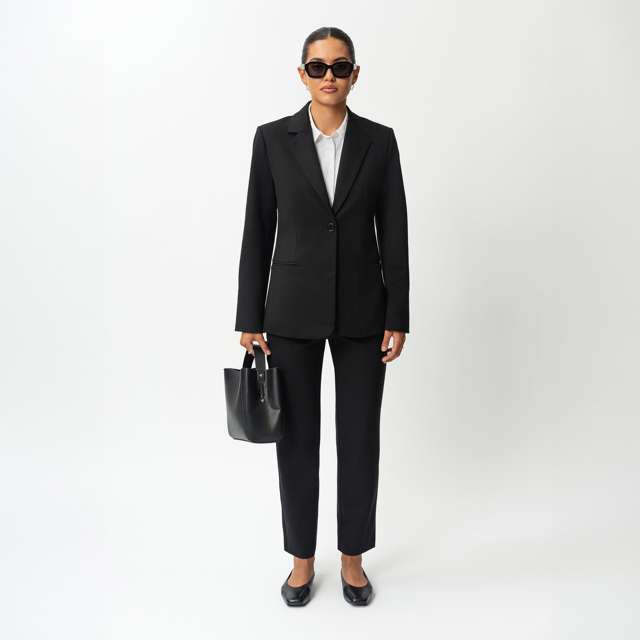 Tailored Ponte Straight Trouser - Ninepine