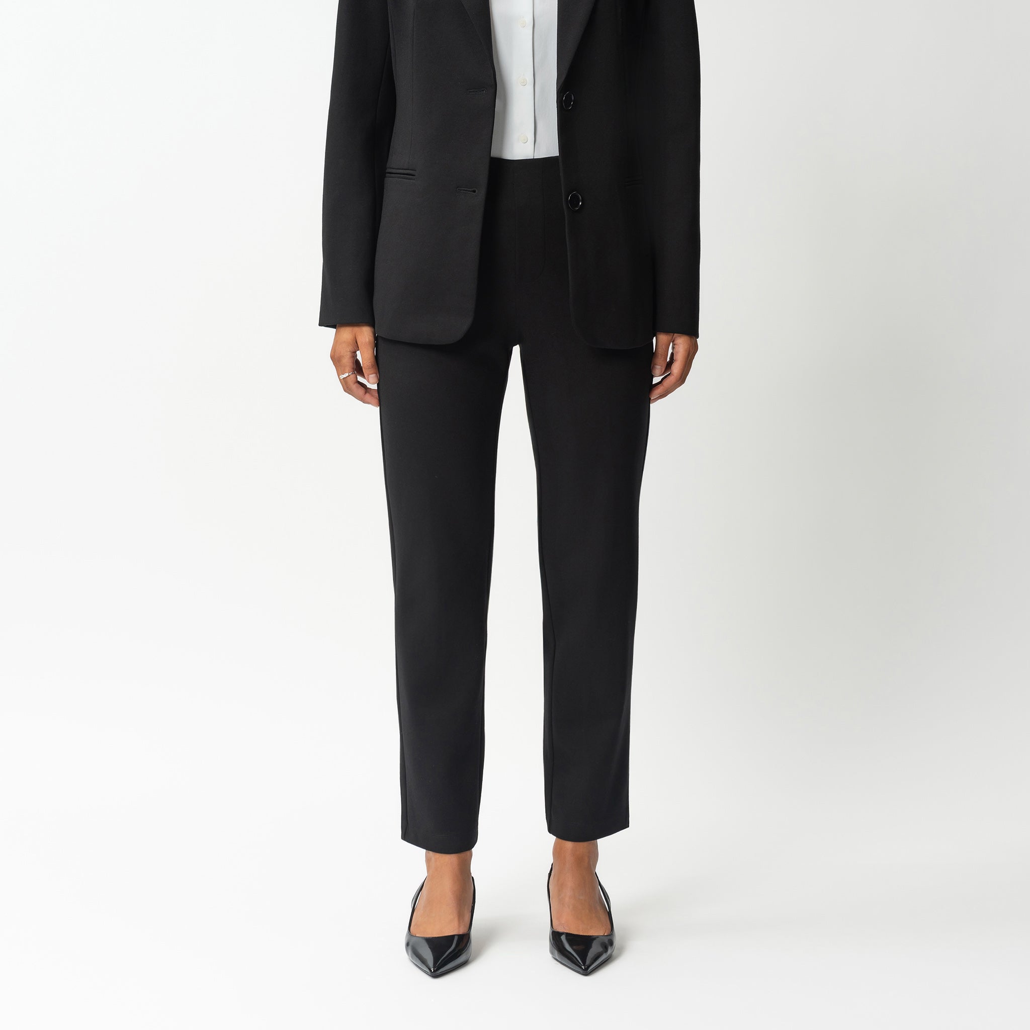 Tailored Ponte Straight Trouser - Ninepine