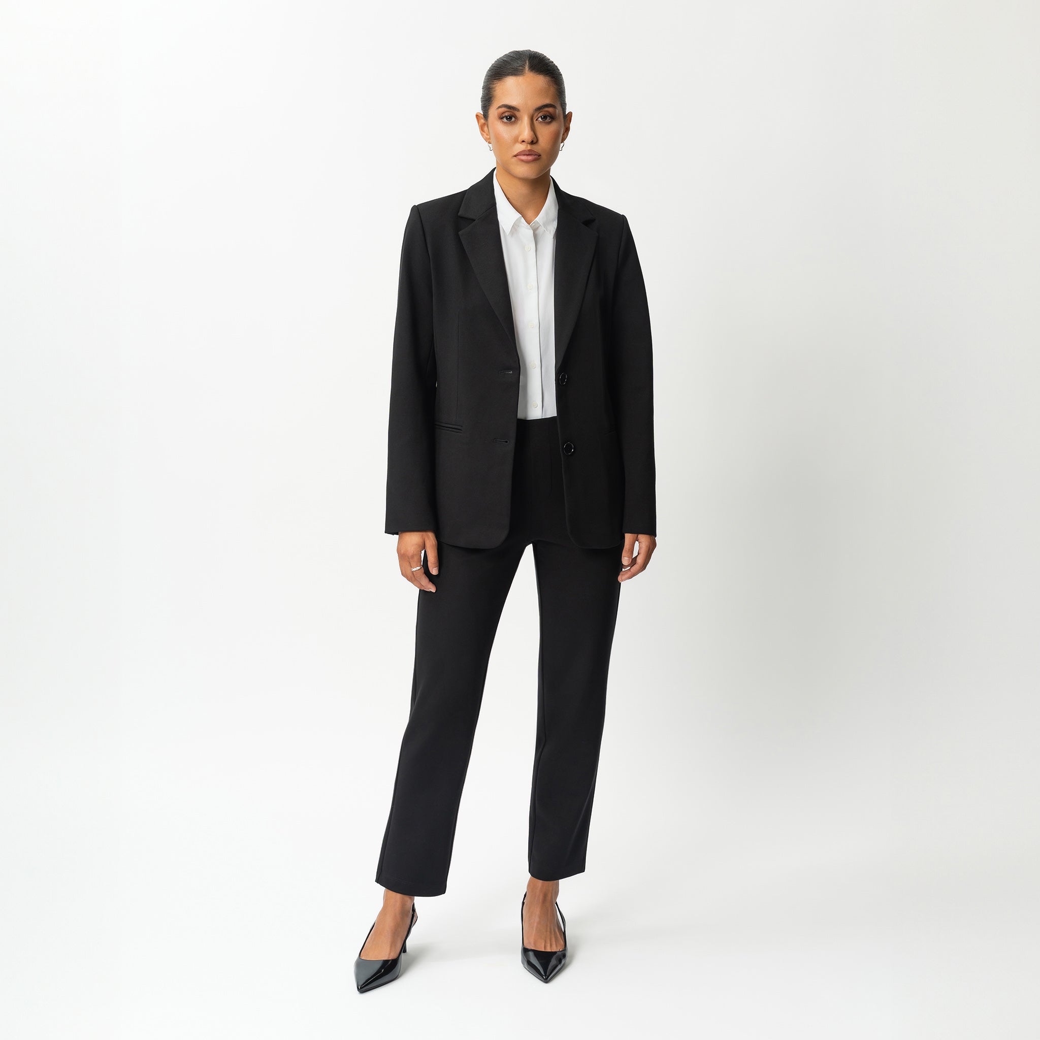 Tailored Ponte Straight Trouser - Ninepine