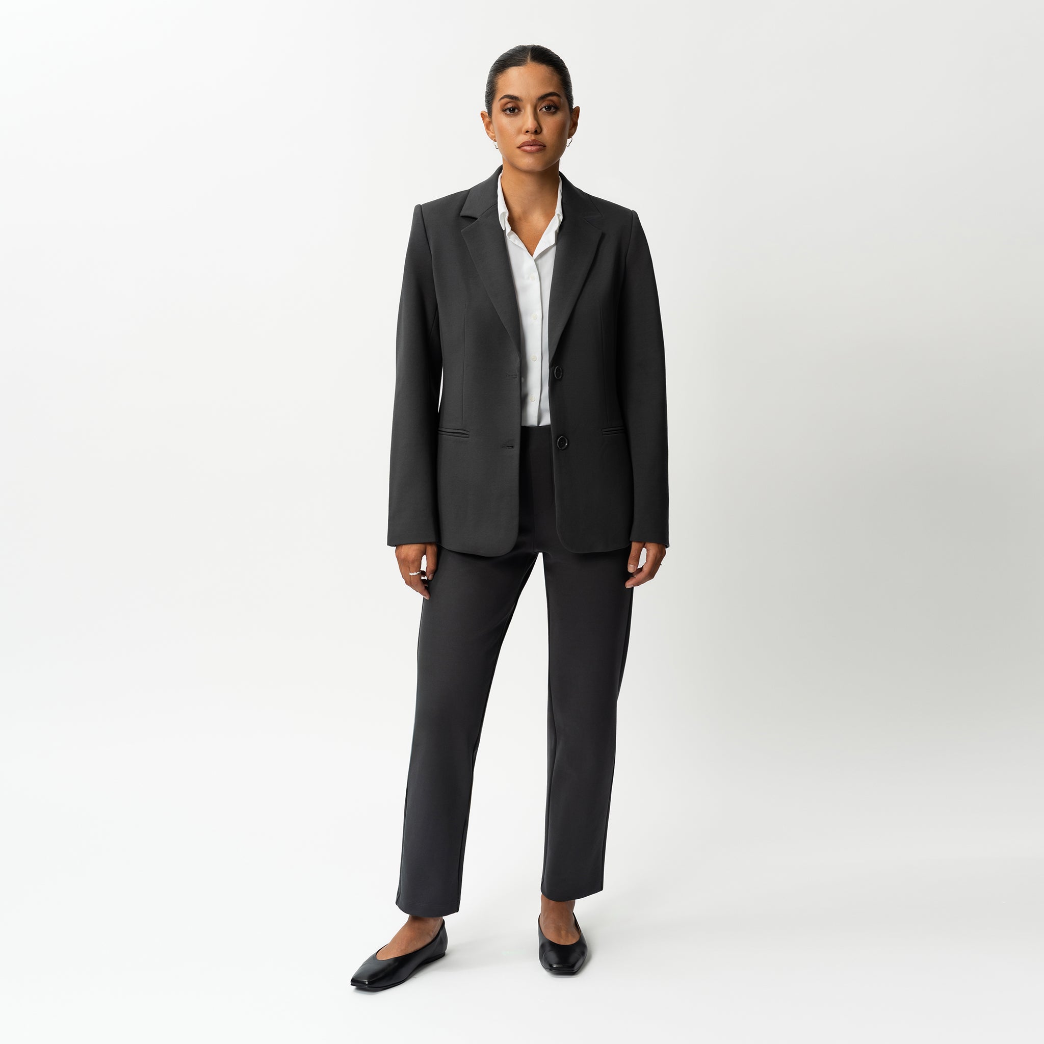 Tailored Ponte Straight Trouser - Ninepine