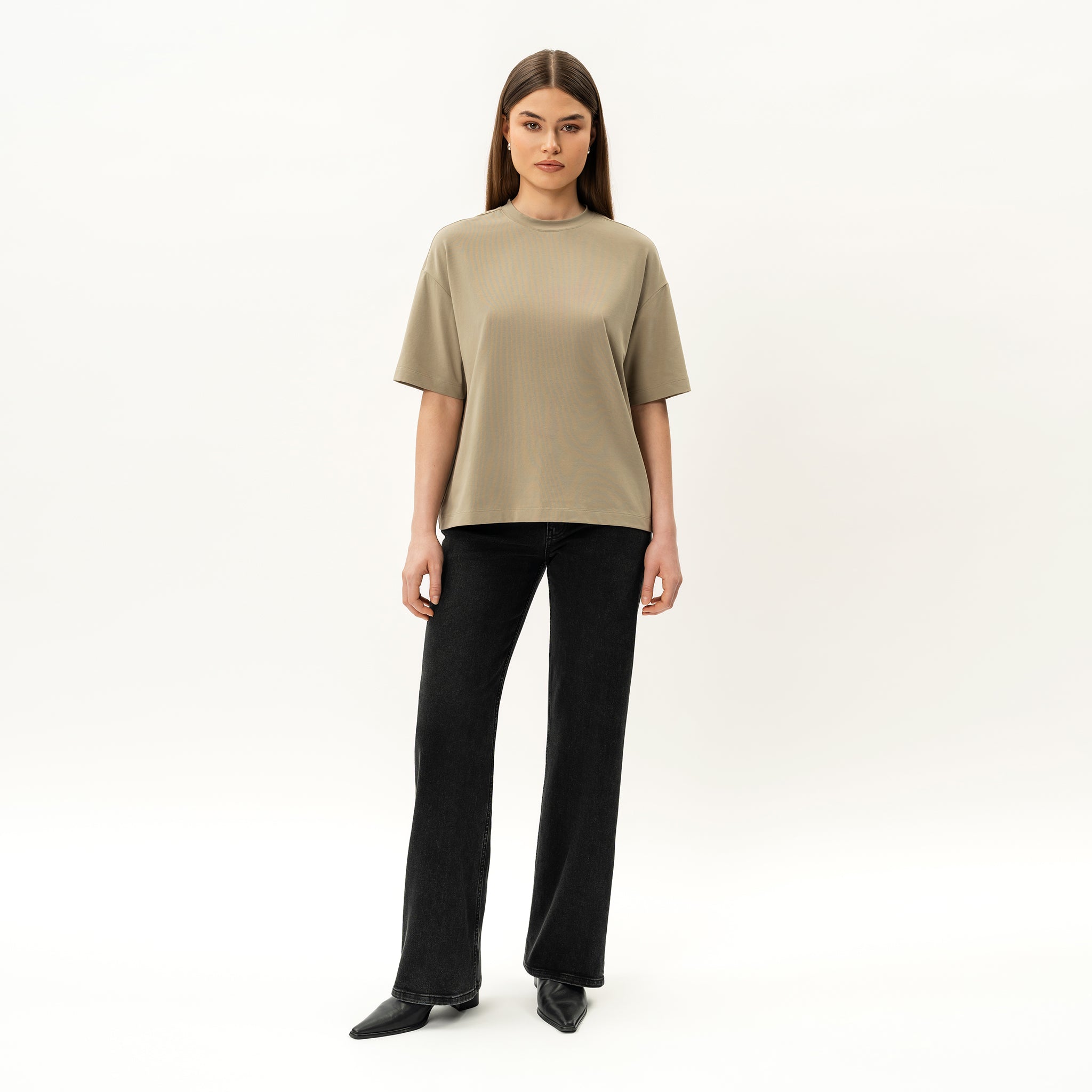 Oversized Boxy Pima T-shirt - Ninepine