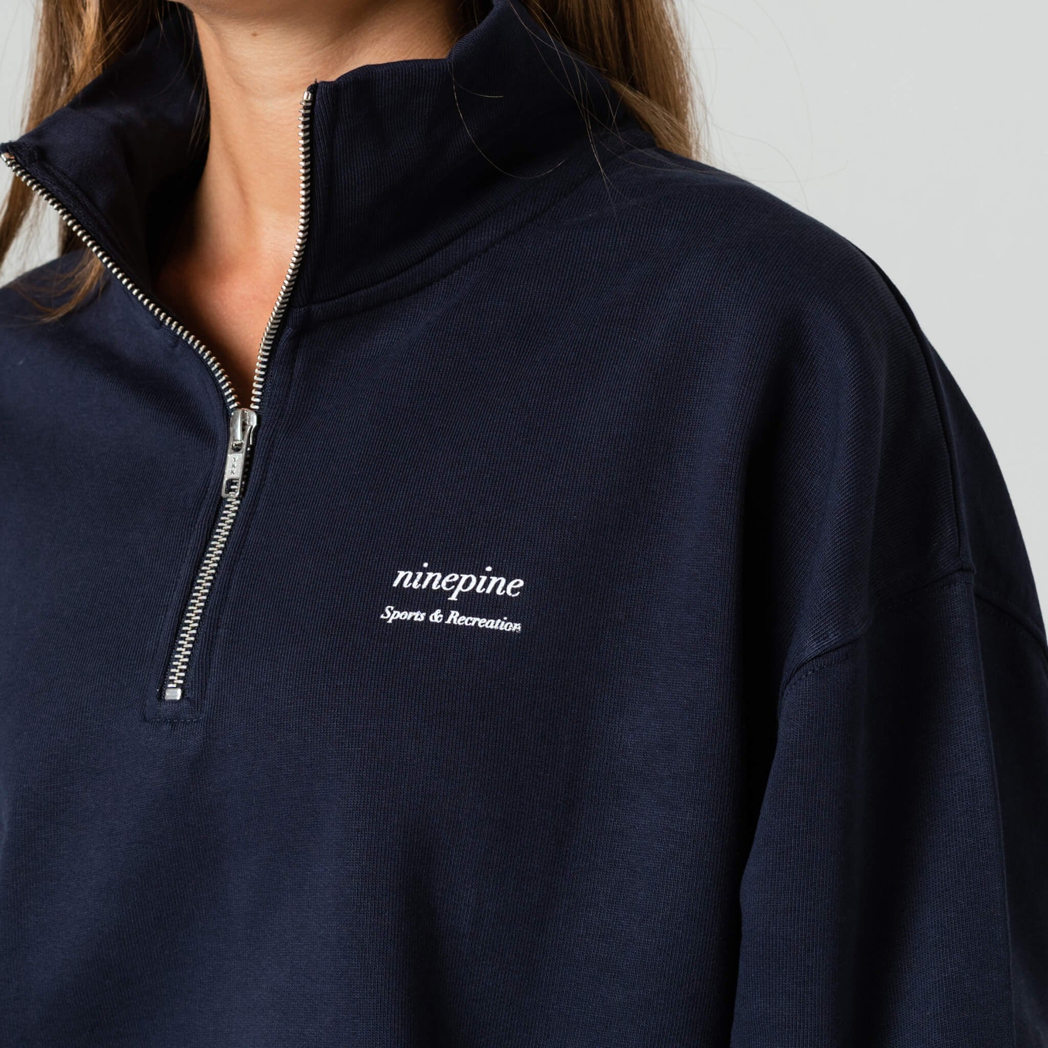 Quarter-Zip Relaxed Sweater - Ninepine