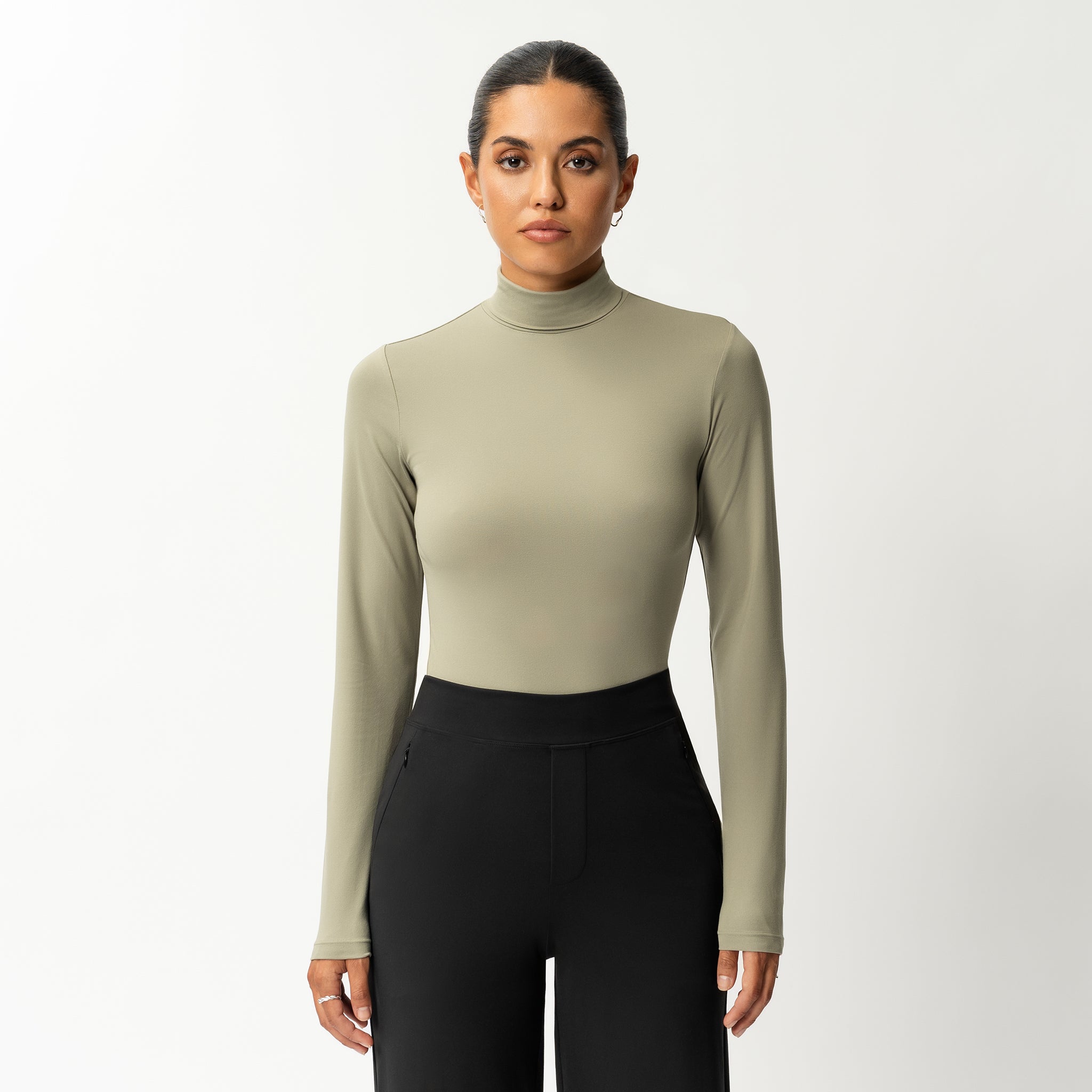 Soft Turtleneck Long-sleeve - Ninepine