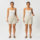 Light Ponte Shorts - Ninepine