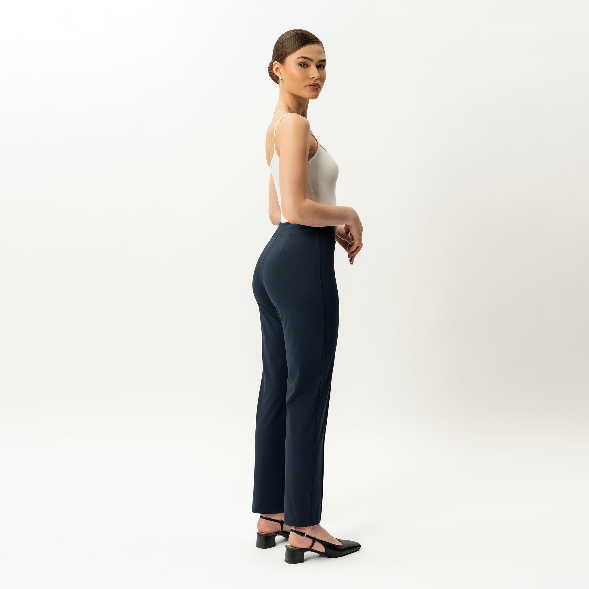 Asana Slim Front Crease Pant - Ninepine