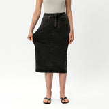 Stretchy ComfortDenim™ Skirt - Ninepine