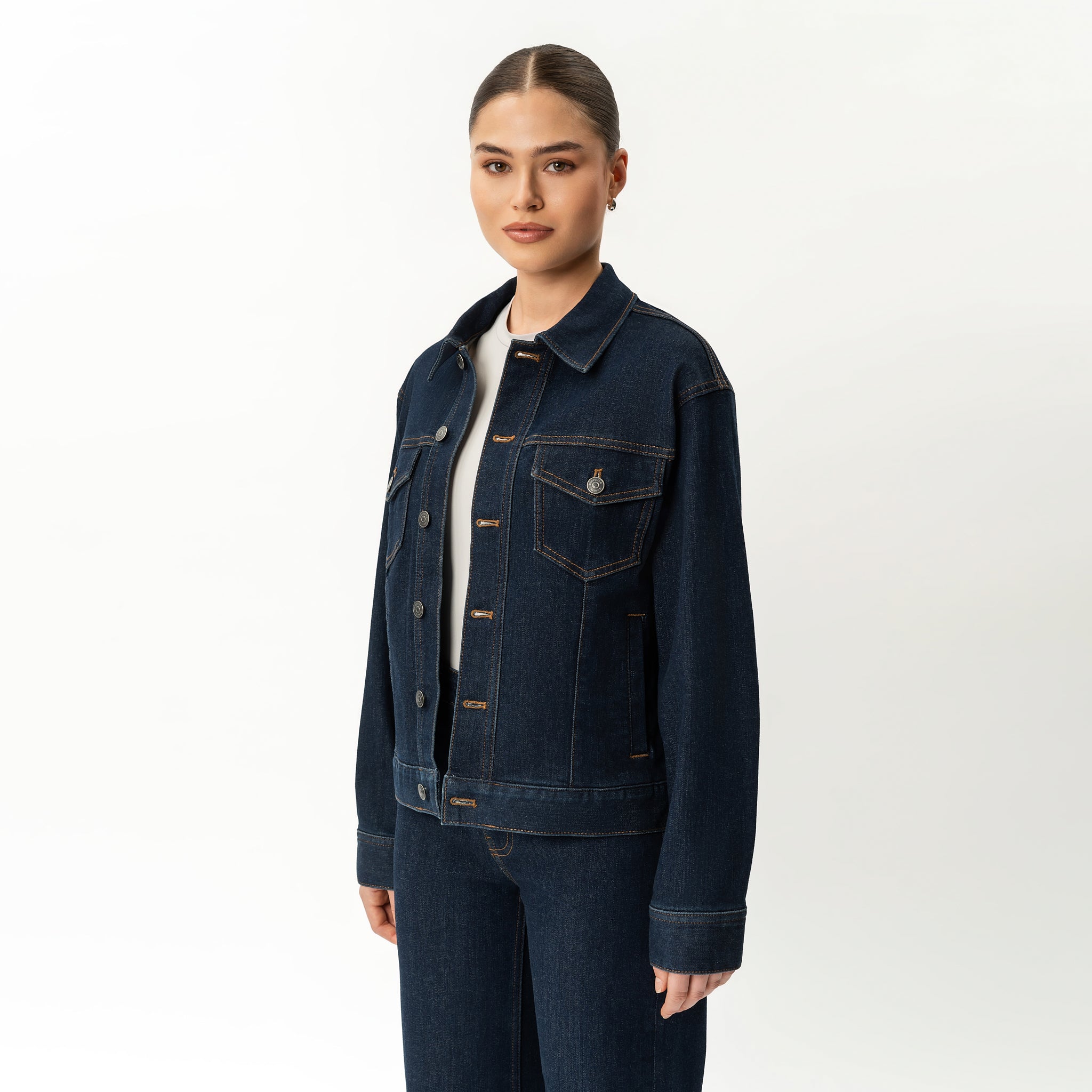Stretchy ComfortDenim™ Jacket - Ninepine