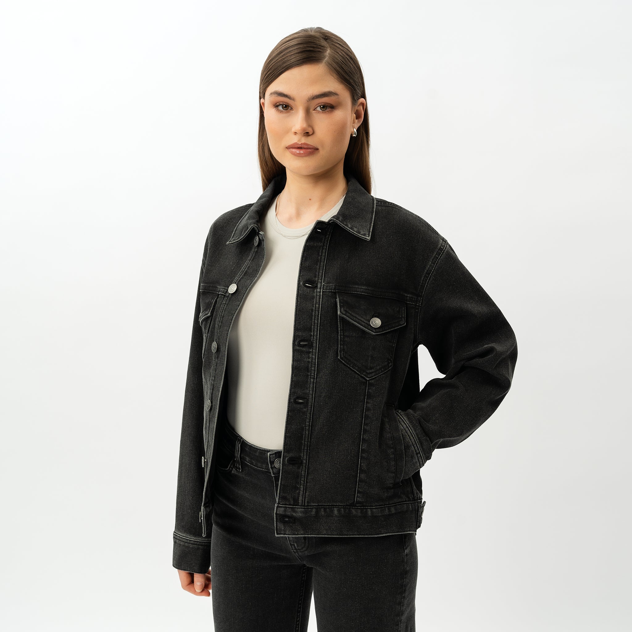 Stretchy ComfortDenim™ Jacket - Ninepine