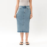Stretchy ComfortDenim™ Skirt - Ninepine