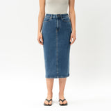 Stretchy ComfortDenim™ Skirt - Ninepine