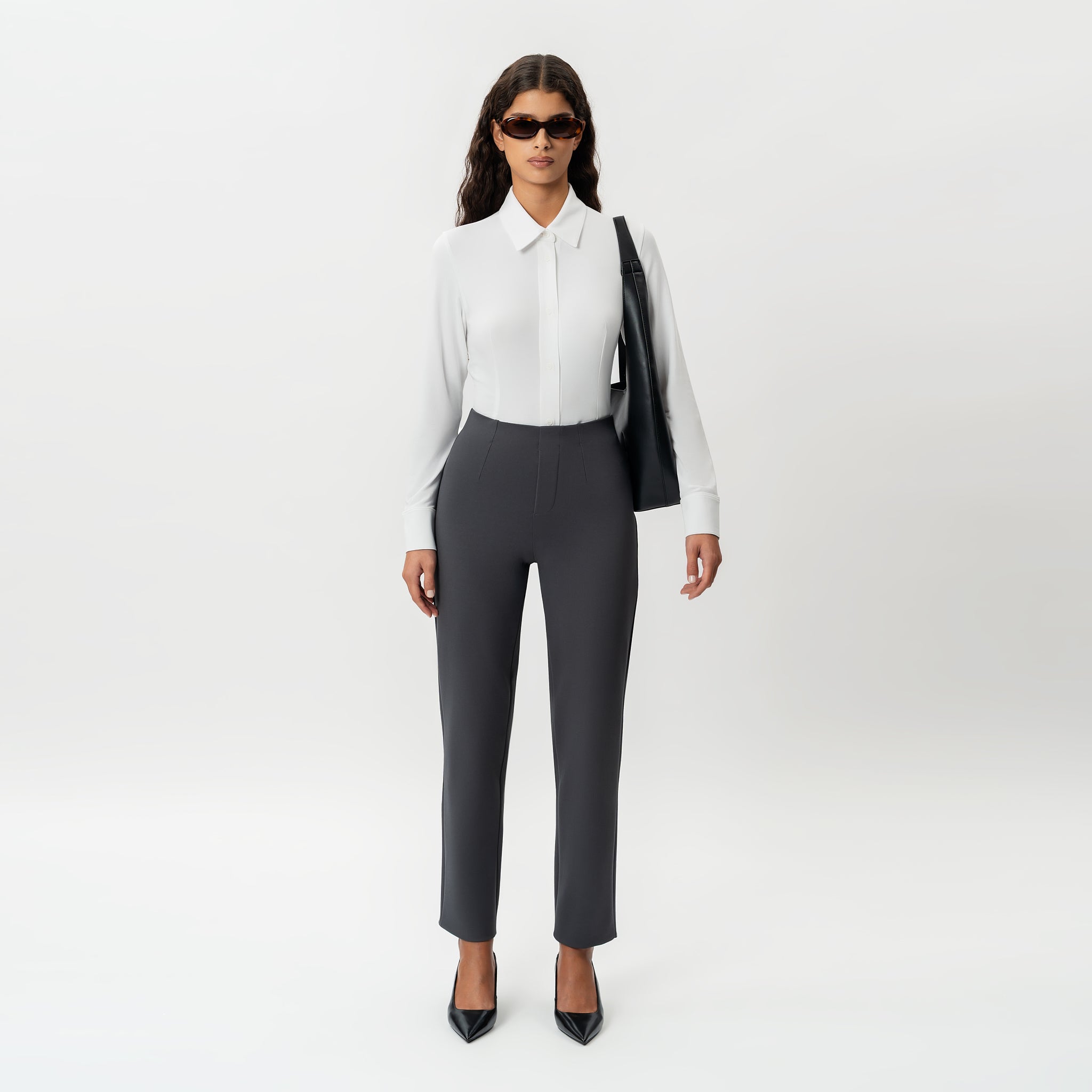 Tailored Ponte Straight Trouser - Ninepine
