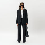 Tailored Ponte Relaxed Trouser - Ninepine