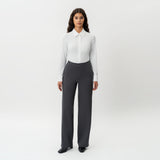 Tailored Ponte Relaxed Trouser - Ninepine
