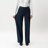Tailored Ponte Relaxed Trouser - Ninepine