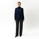 Merino Wool Relaxed Turtleneck - Ninepine