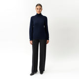 Merino Wool Relaxed Turtleneck - Ninepine