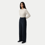 Flannel Daily Pant - Navy Pinstripe - Ninepine