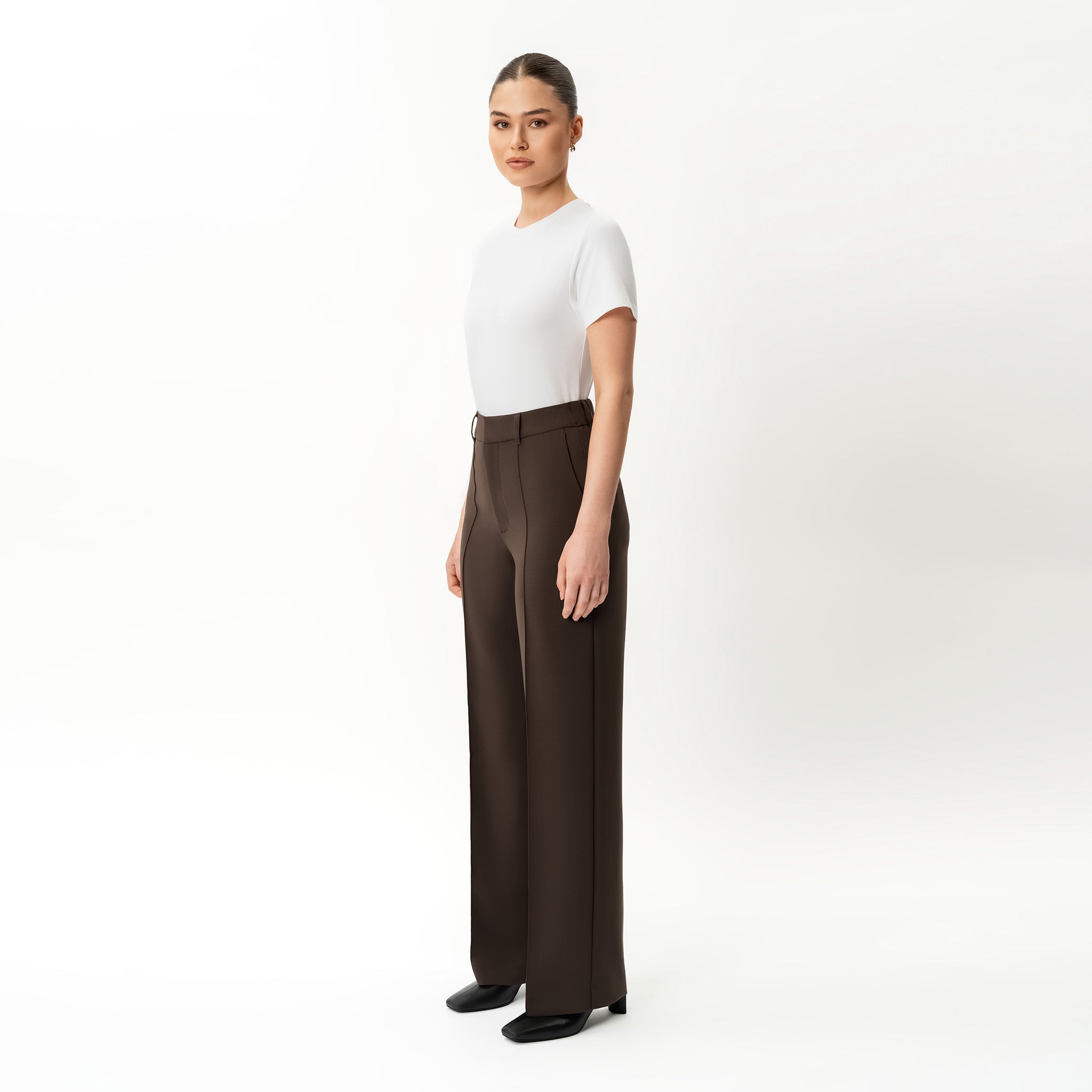 Crepe Relaxed Trouser - Ninepine