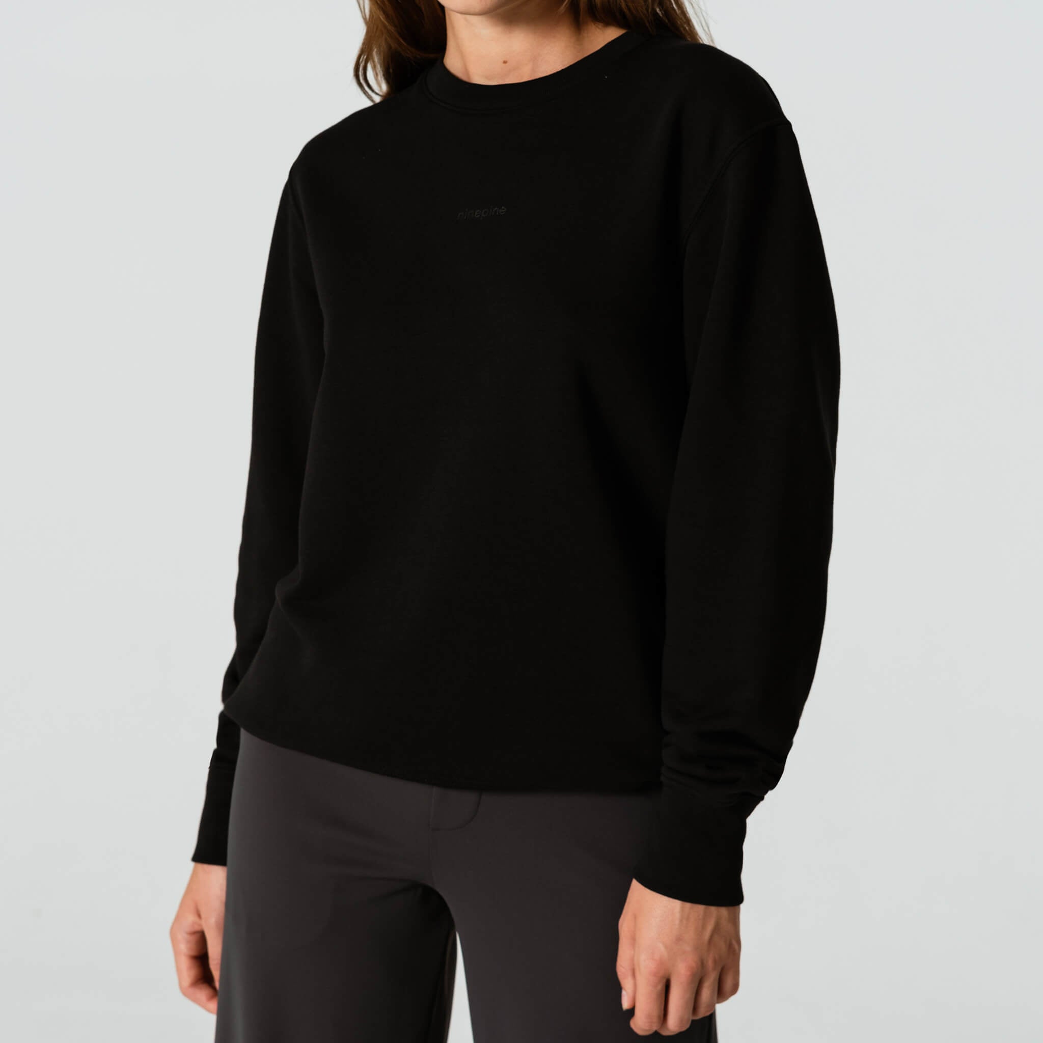 French Terry Crewneck Sweater - Ninepine